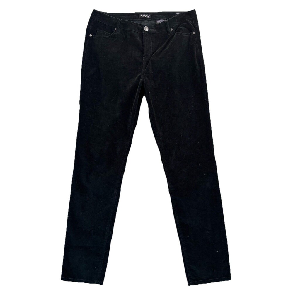 Buffalo David Bitton Womens Sz 12/32 Marvel Mid Rise Velvet Stretch Skinny Pants